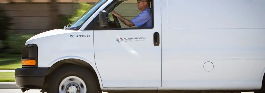 KIC Refrigeration service vehicle serving Broadview area